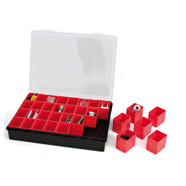 Organizer cases with removable drawers